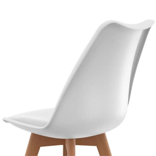 Lot de 2 chaises scandinaves Nordia Blanches
