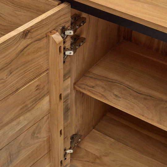 Buffet Kave Home Uxue en bois d'acacia finition naturelle 150 x 88 cm