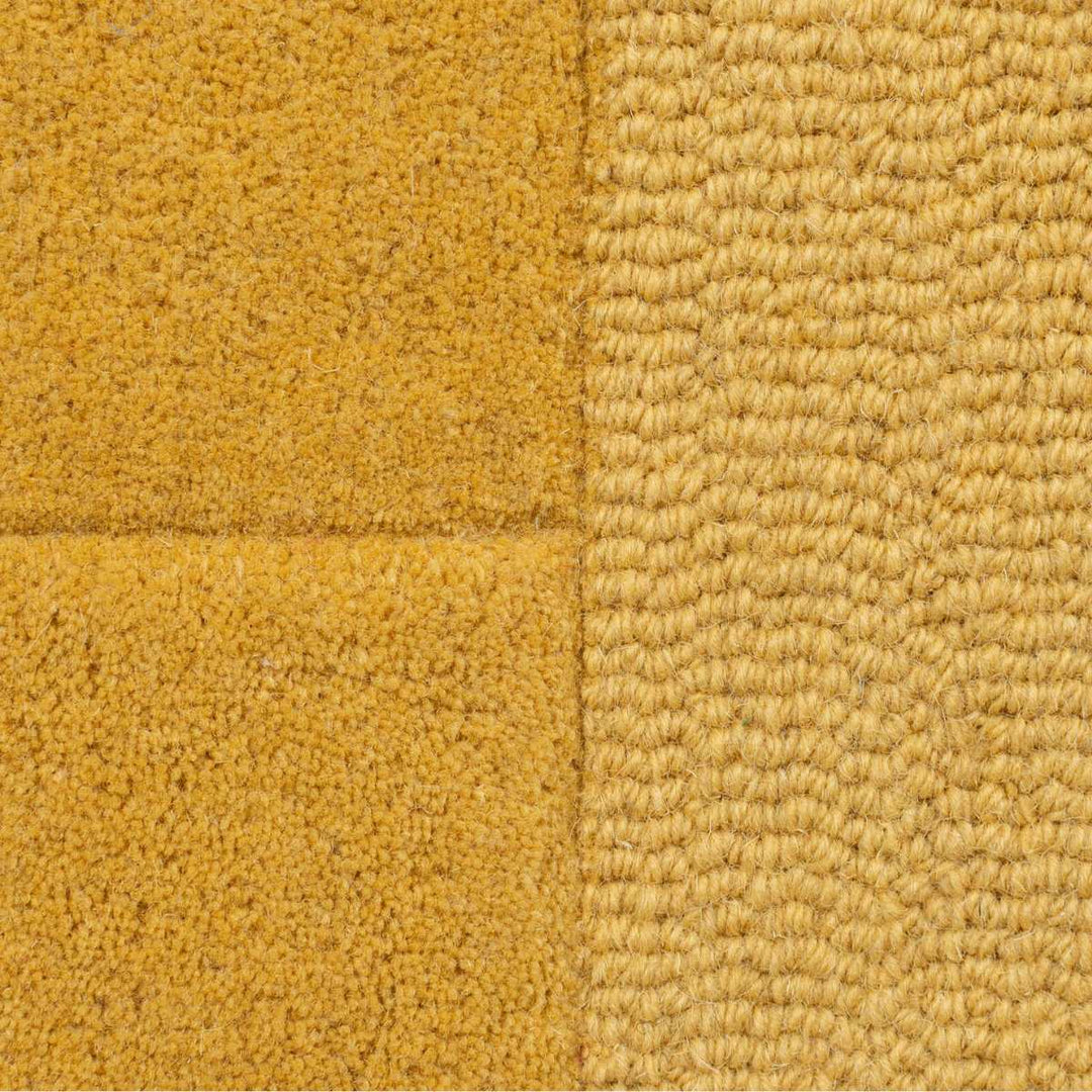 Tapis en laine rond Gigi Ocre