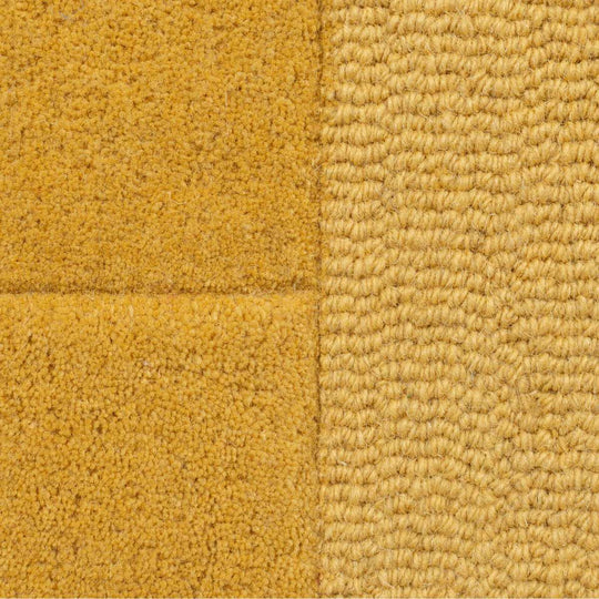 Tapis en laine rond Gigi Ocre