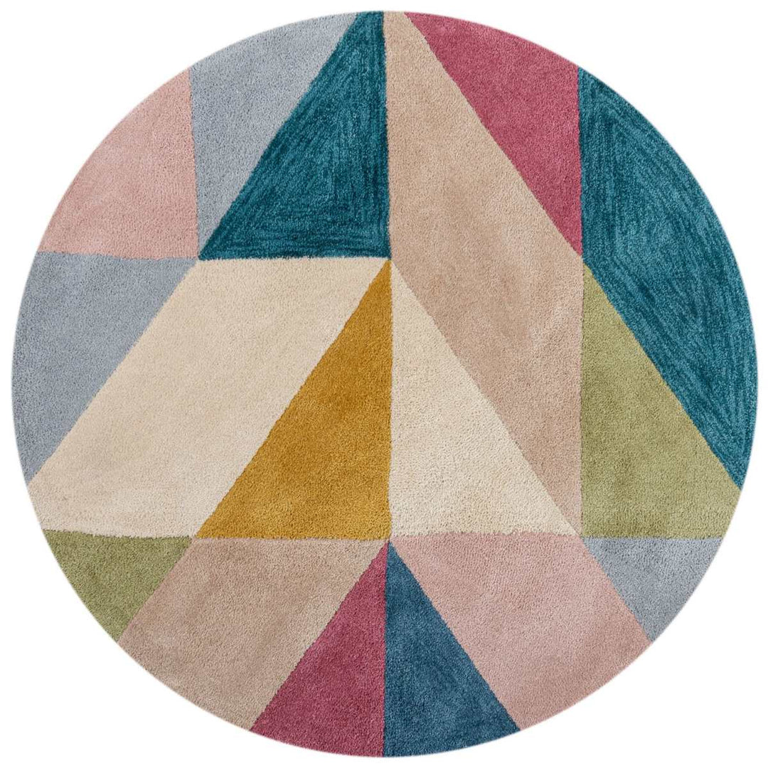 Tapis rond Metro Multicolore 133x133cm