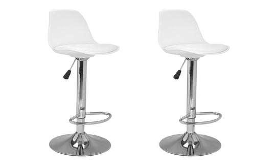 Lot de 2 tabourets Karl Blanc