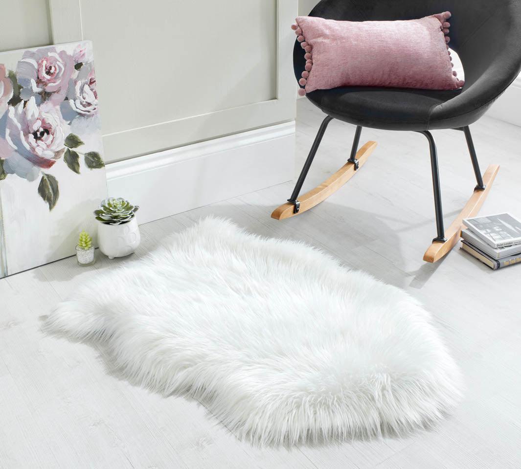 Tapis effet fourrure 60x90cm