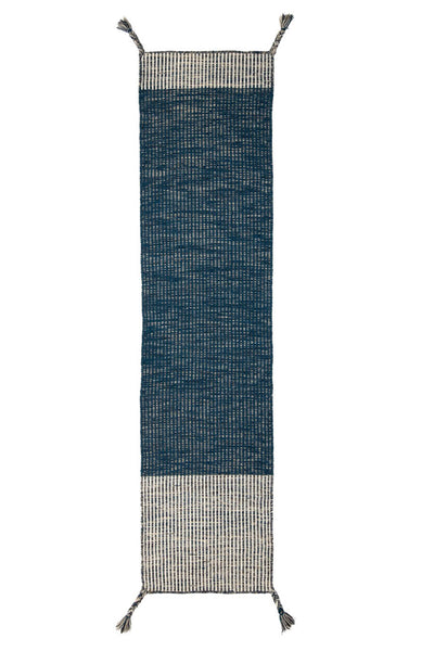 Tapis de couloir en laine avec franges 60x200cm