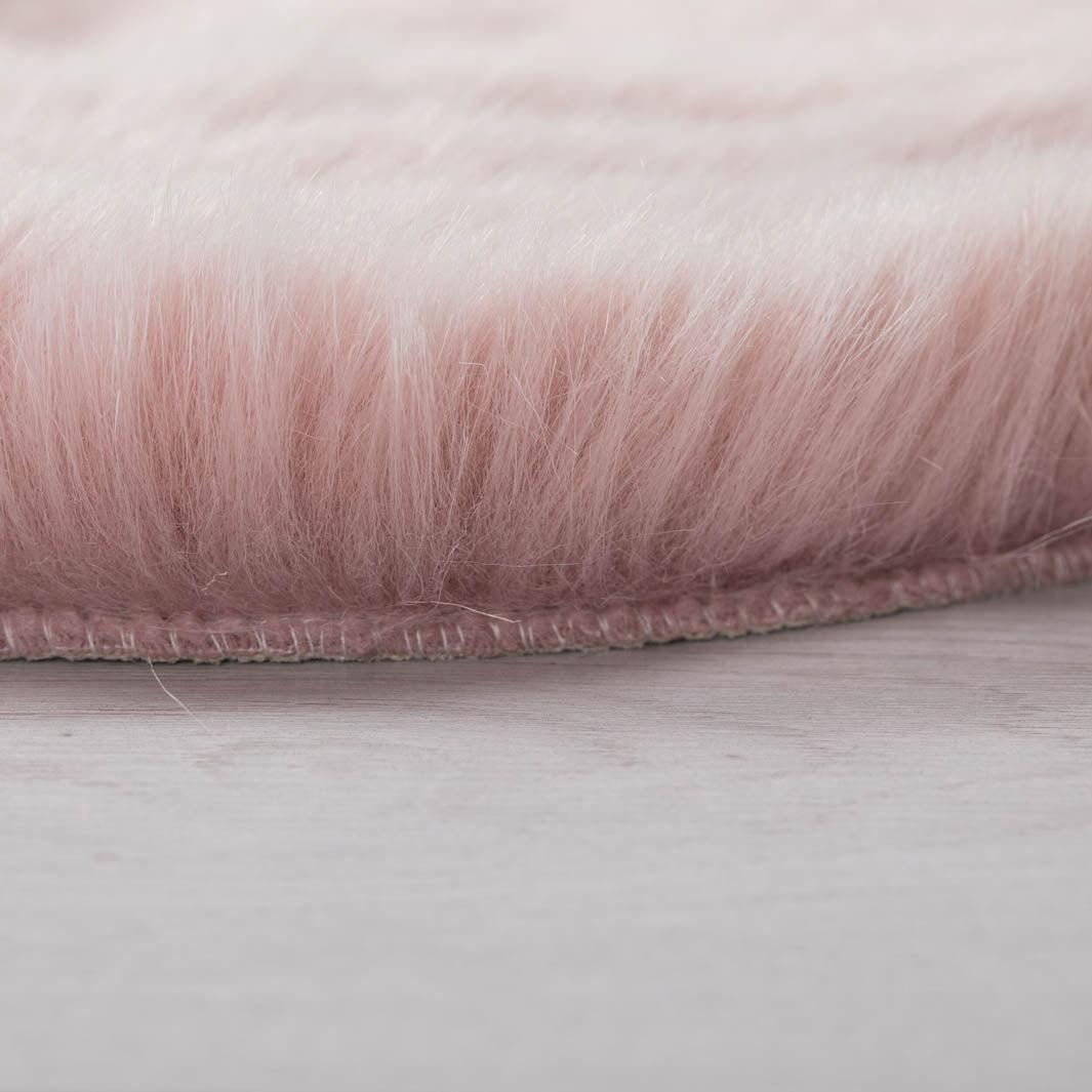 Tapis effet fourrure Rose 120x170cm