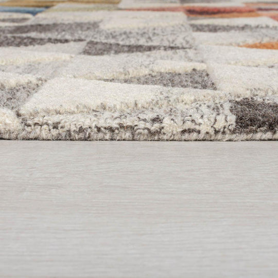 Tapis en laine Amari multicolore