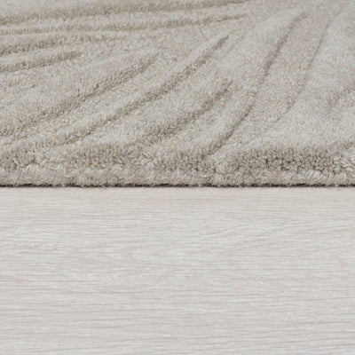 Tapis rond en laine Lino Gris 160x160cm