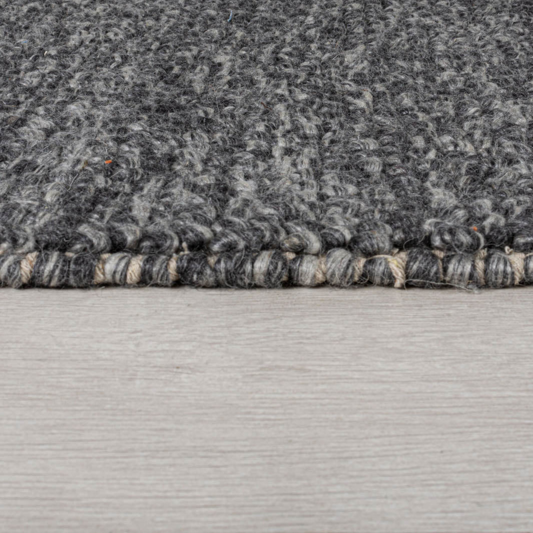 Tapis de couloir laine gris 60x230cm