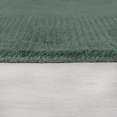 Tapis en laine Siena Vert foncé 160x230cm "Imparfait"