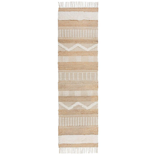 Tapis en Jute et laine 60x230cm