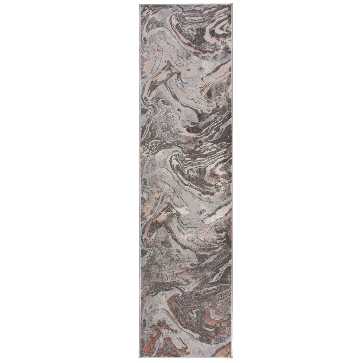 Tapis style marbre 66x230cm Naturel