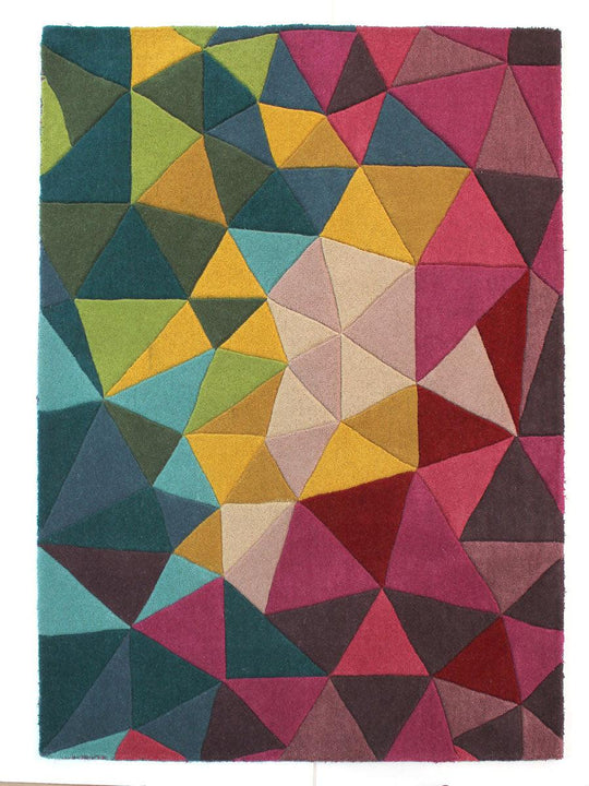 Tapis en laine Falmouth multicolore