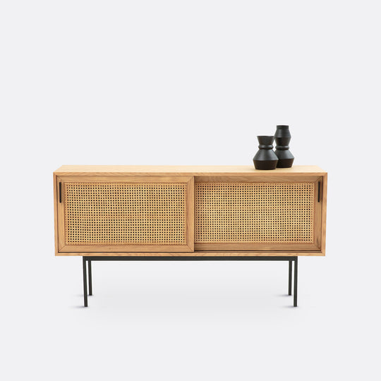 Buffet enfilade chêne et cannage, Waska La Redoute Interieurs