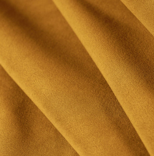 Canapé Micadoni 4 places Bellis en velours jaune angle droit- Léger défaut