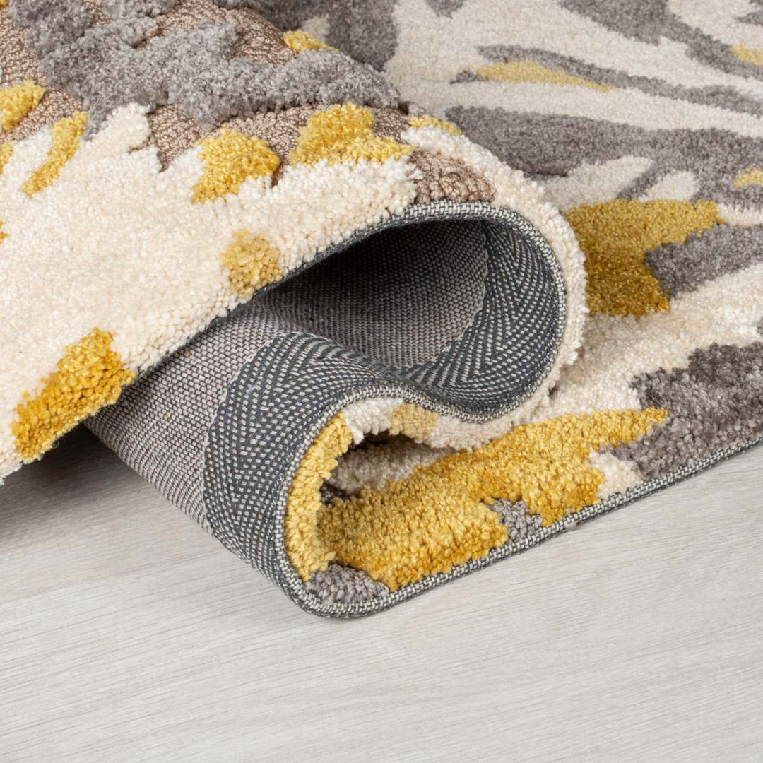 Tapis Floral ocre 120x170cm