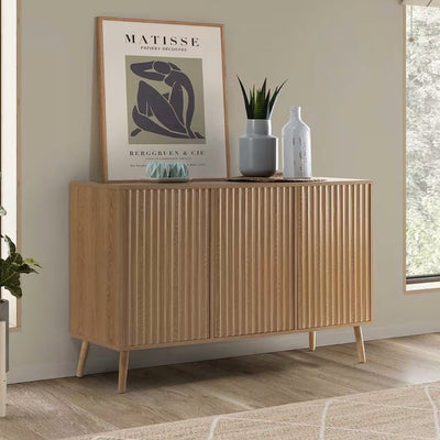 Buffet 3 portes, coloris chêne, largeur 120 cm Lluvia