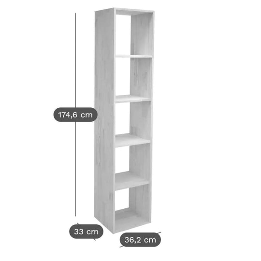 CAMIF- Etagère bois massif 5 cases Elio