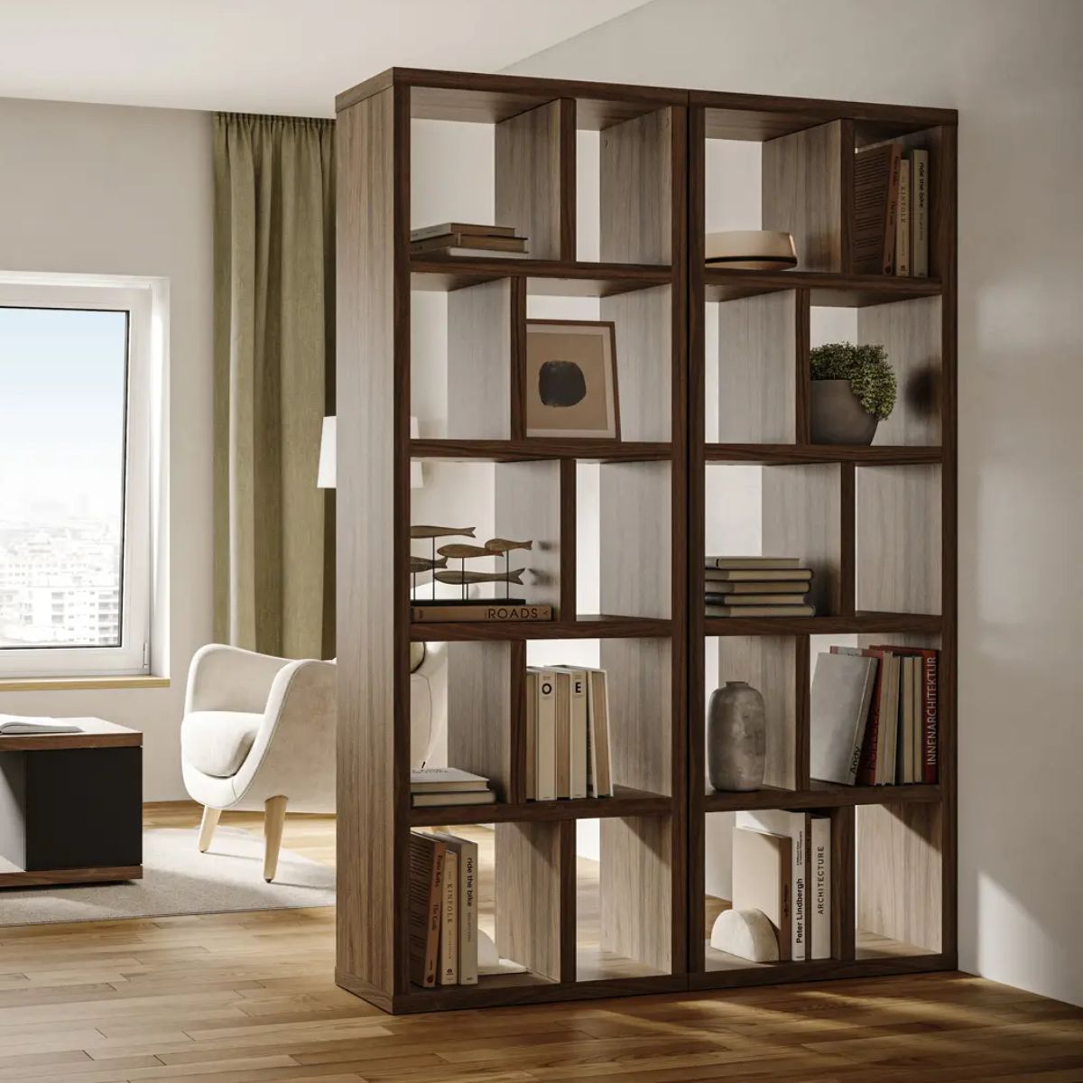 CAMIF- Bibliothèque 5 niveaux L70 cm Texas