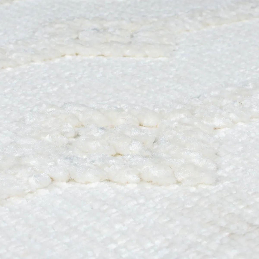Tapis Shyla Blanc et ivoire