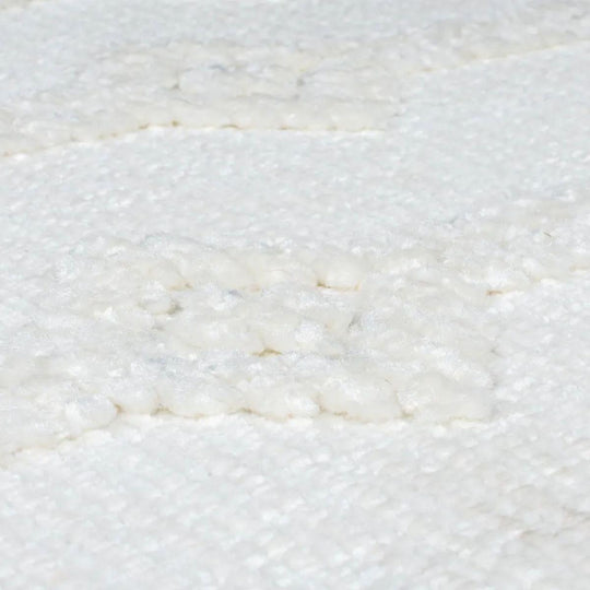 Tapis Shyla Blanc et ivoire