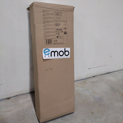 Armoire à micro-ondes Basiel-blanc mat/acacia