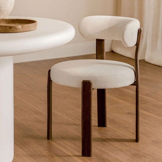 Lot de 4 chaises SKLUM de salle à manger en tissu chenille Jolie