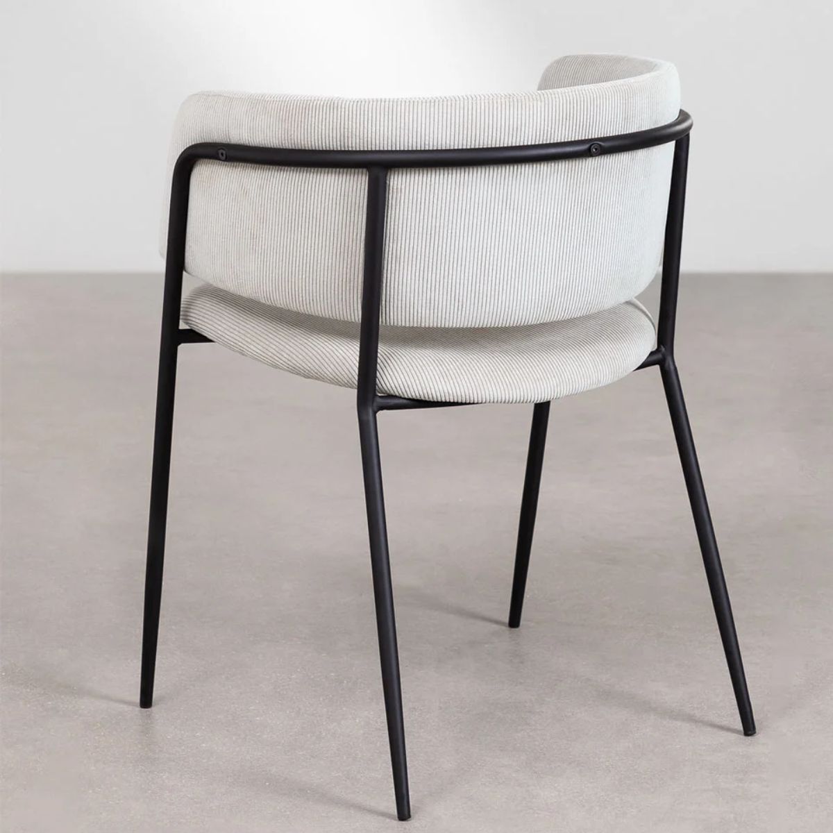 Lot de 2 chaises SKLUM en velours côtelé beige Nalon