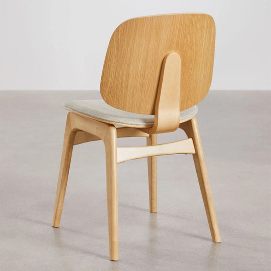 Lot de 2 chaises SKLUM de salle à manger en bois et rembourrée Canada