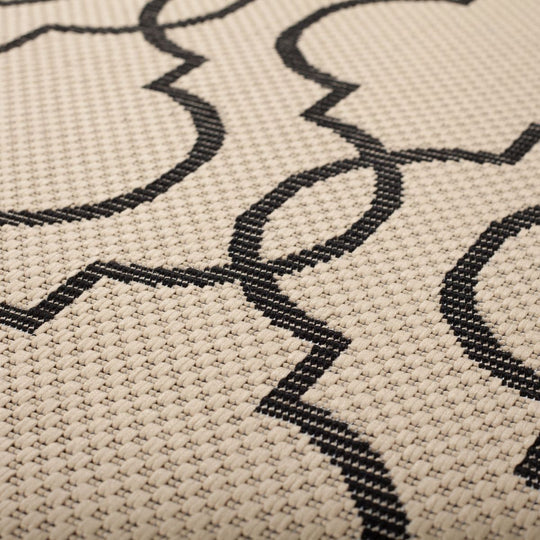 Tapis extérieur Milan Beige/Noir