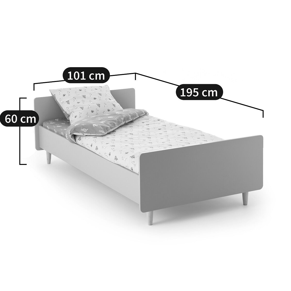 Lit enfant avec sommier 90x190cm Zag La Redoute Interieurs