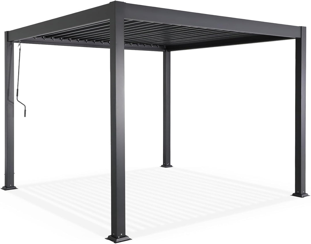 Pergola bioclimatique aluminium 3 x 3 m AirDay - Anthracite