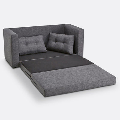 Canapé convertible, tissu texturé, 2 places, Udel SO'HOME