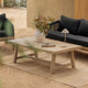 Table basse de jardin SKLUM DUBAI rectangulaire 130x75 cm en bois d’acacia