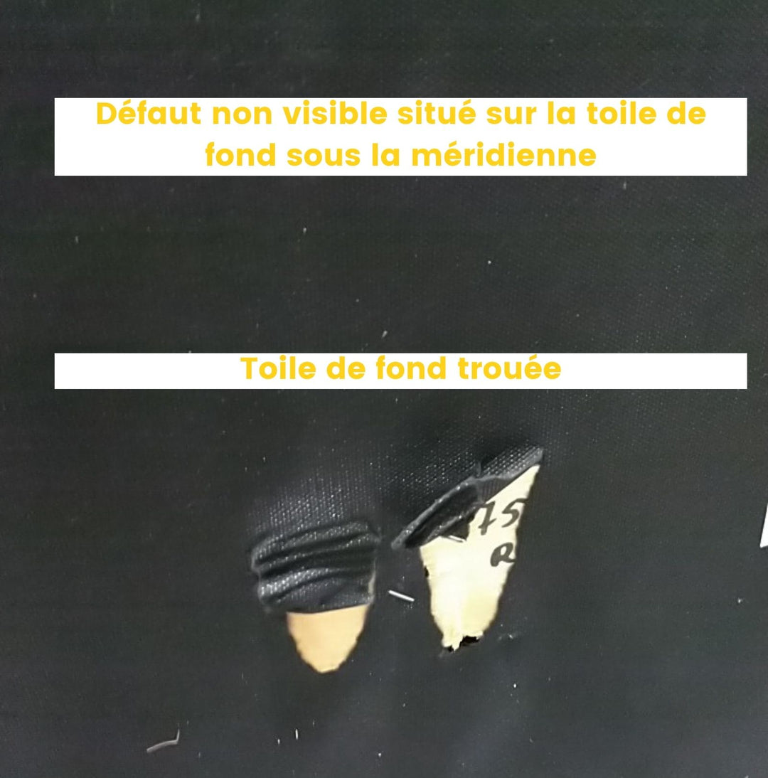 Méridienne DRAWER Bronco droite en velours Couleur Rouille - Léger défaut