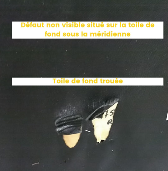 Méridienne DRAWER Bronco droite en velours Couleur Rouille - Léger défaut
