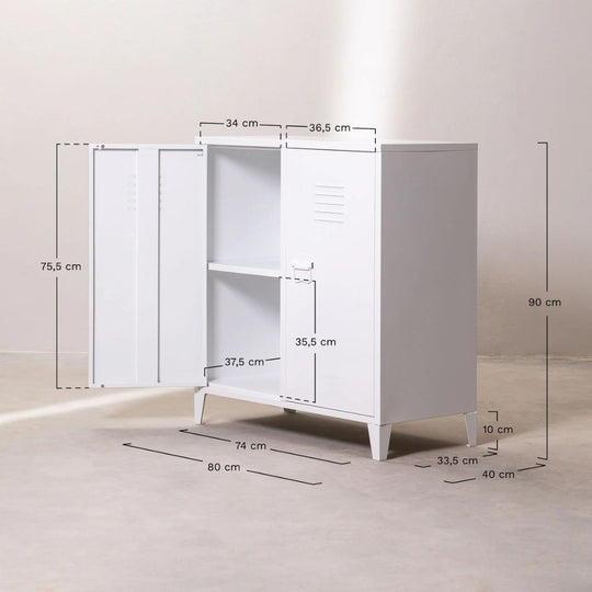 Buffet casier 2 portes en acier Pohpli SKLUM