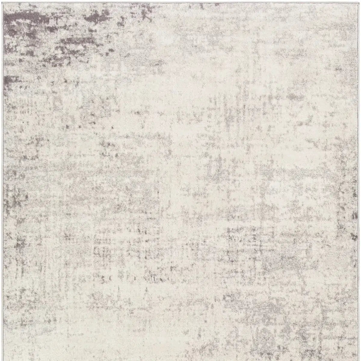 Tapis SURYA Alix moderne, motif abstrait patiné gris et anthracite sur fond blanc cassé, vue 6