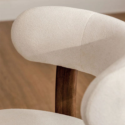 Lot de 4 chaises SKLUM de salle à manger en tissu chenille Jolie