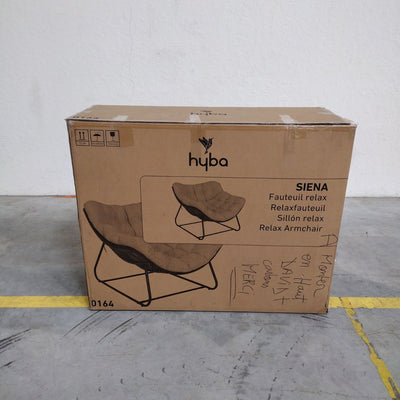 Fauteuil de jardin détente Siena XL Gris HYBA