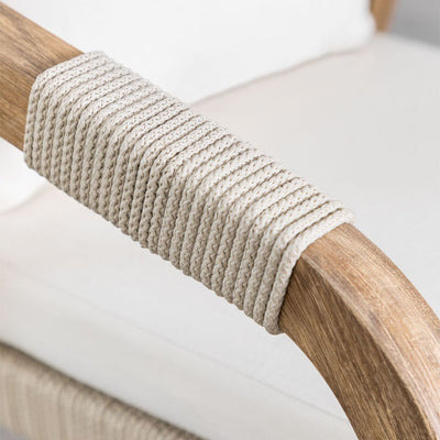 Lot de 2 Chaises SKLUM de Jardin avec Accoudoirs en Bois d'Acacia Dubaï