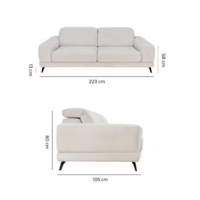 Canapé 4 places ALINEA Palermo beige