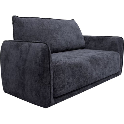 ALINEA Canapé 3 places convertible en tissu Eden - bleu marine