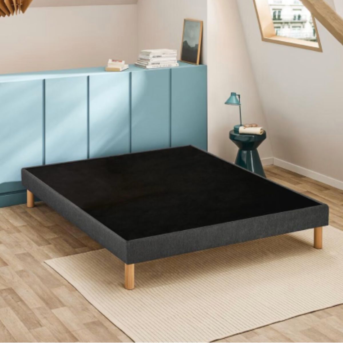 Sommier Epeda Unic 80x200cm gris foncé