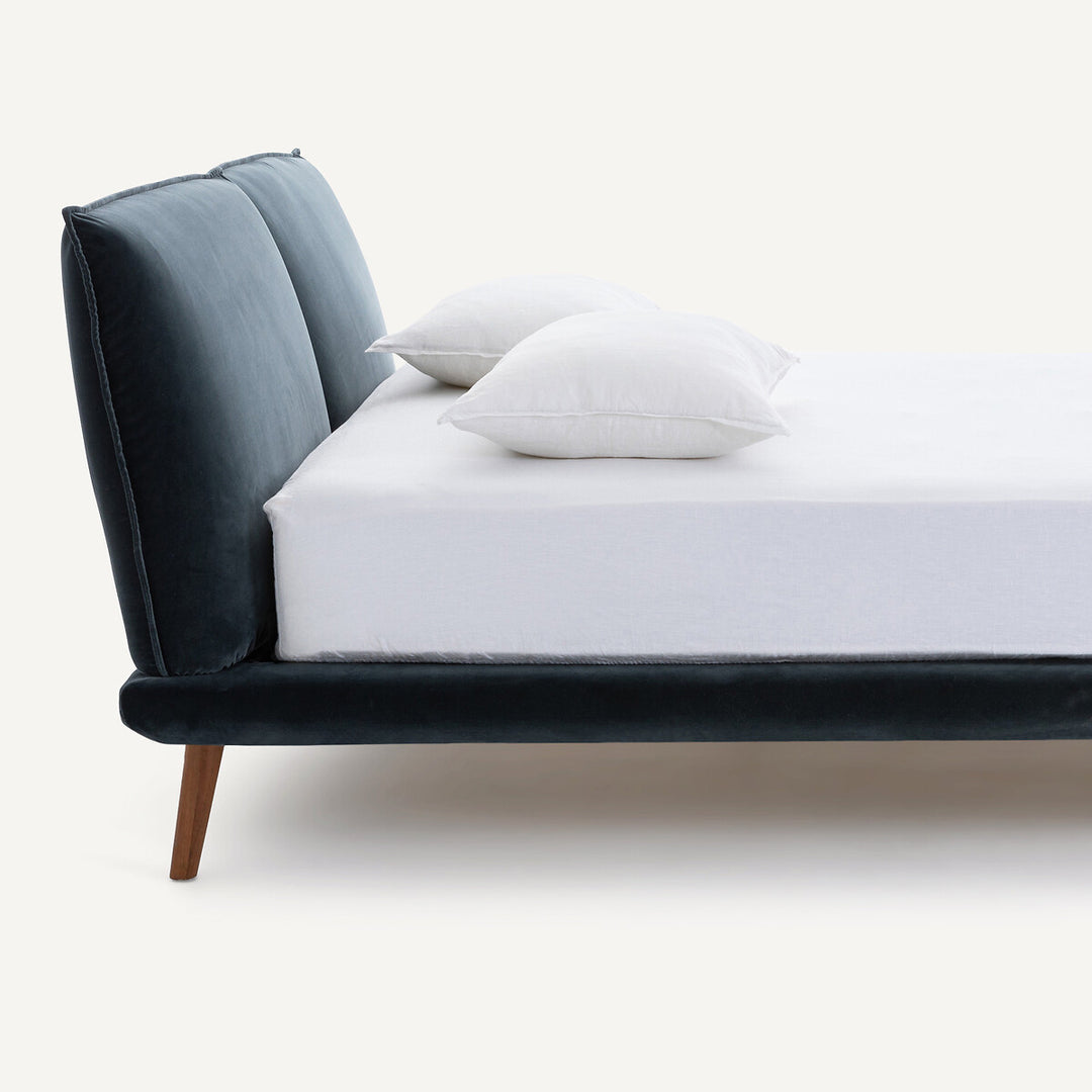 Lit velours avec sommier 180x200cm, Aurore design E. Gallina AM.PM