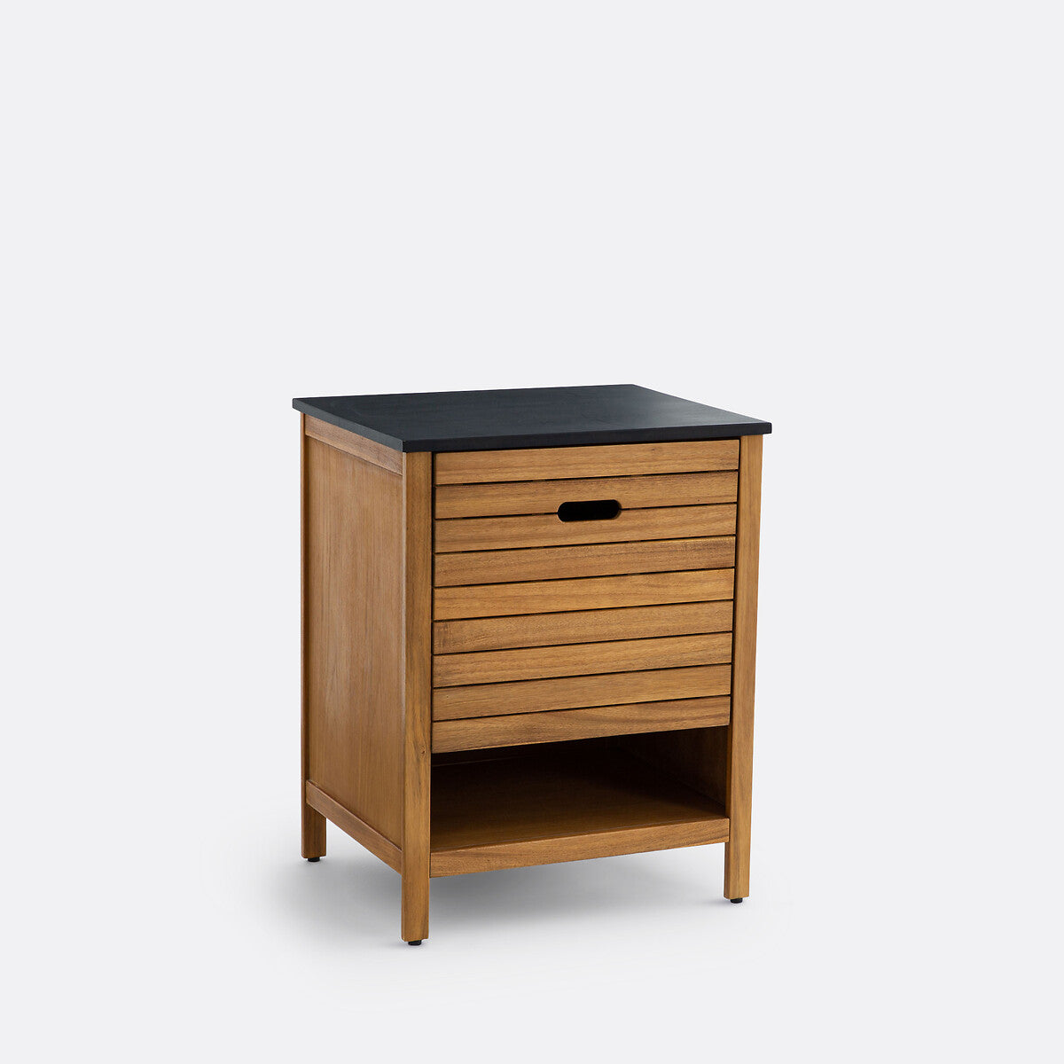 Meuble sous vasque La Redoute Interieurs, Saturne, Acacia, 60 cm