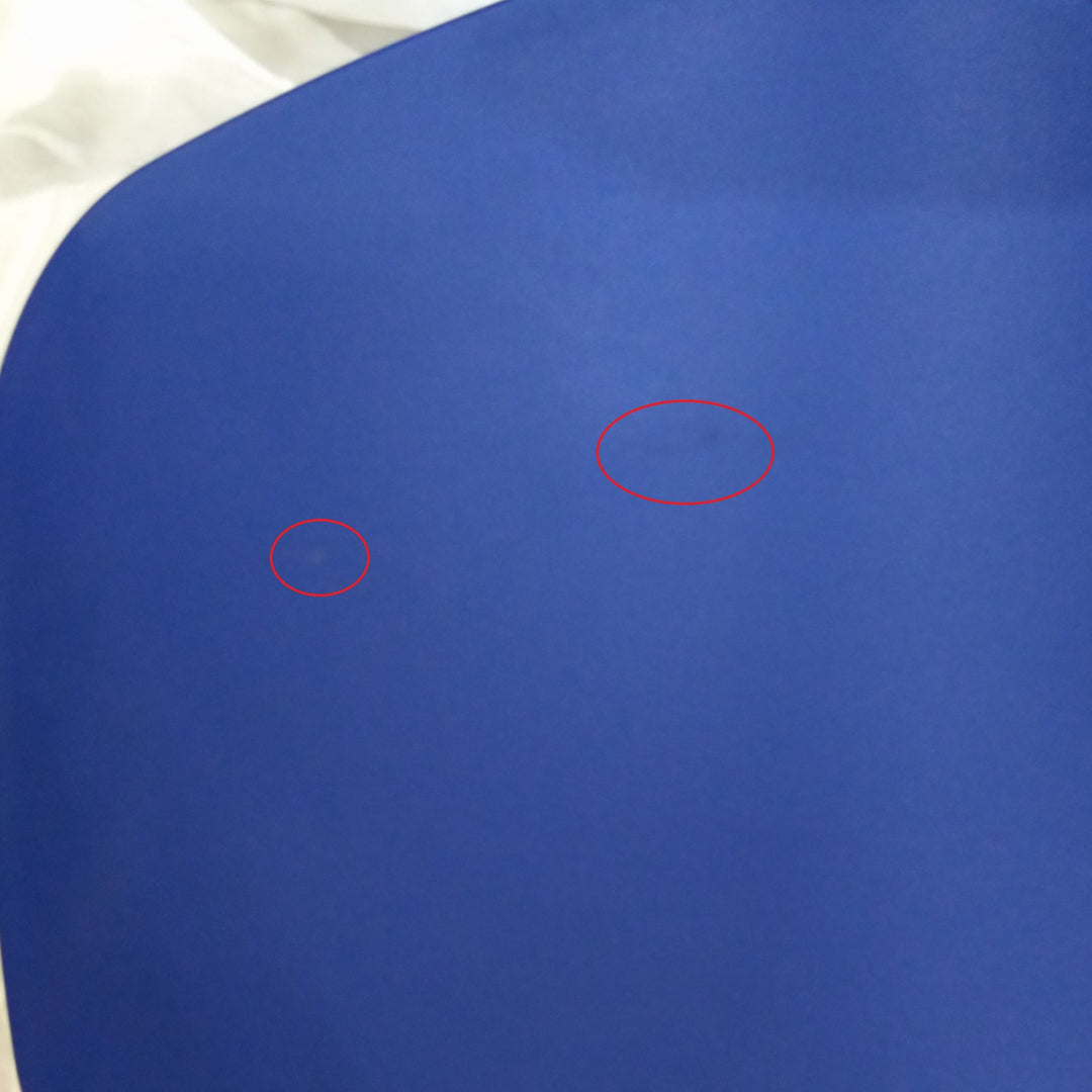 Lot de 4 chaises DRAWER Elin en plastique et métal Bleu électrique