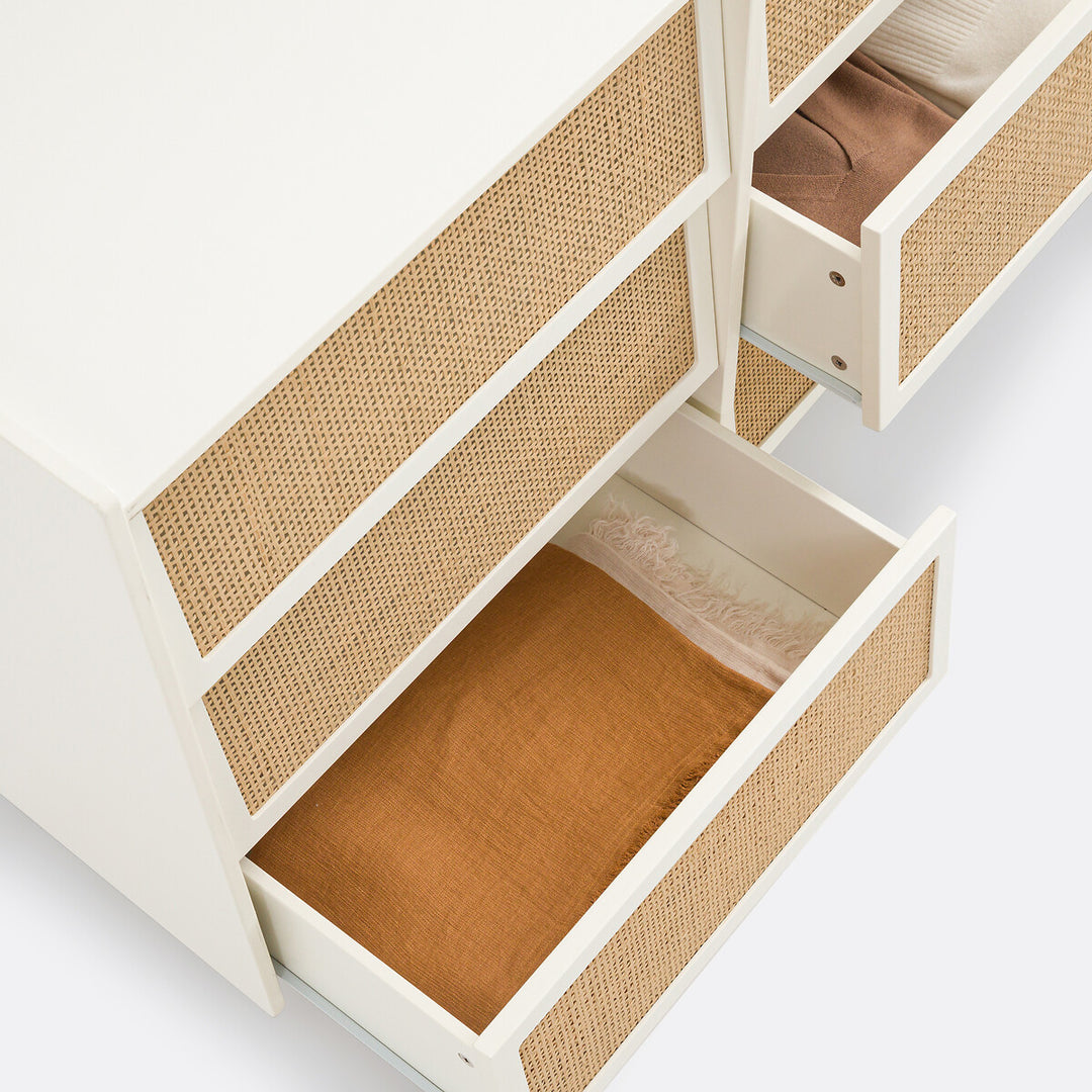 Commode 6 tiroirs en cannage, Taga La Redoute Interieurs