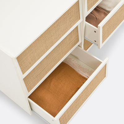 Commode 6 tiroirs en cannage, Taga La Redoute Interieurs