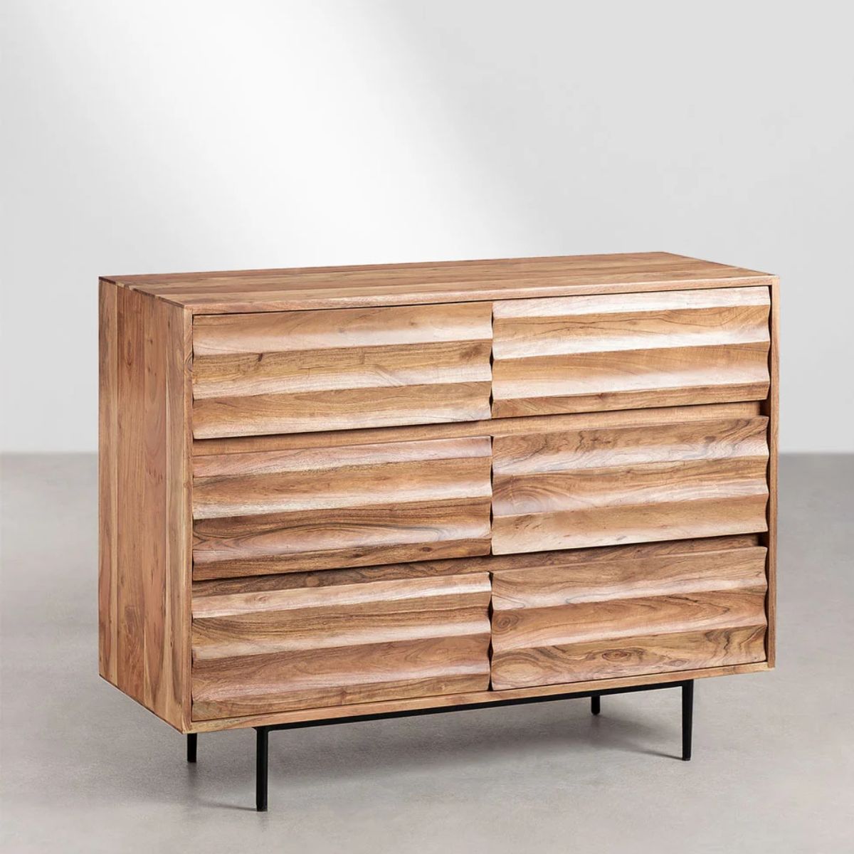 SKLUM- Commode à tiroirs en bois d'acacia Petter