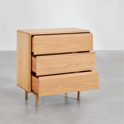 Commode SKLUM en bois à 3 tiroirs Treveris